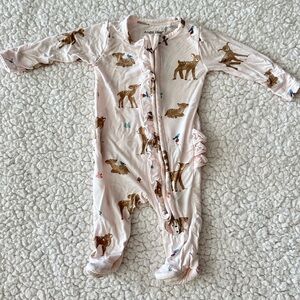 Angel Dear baby deer ruffle butt footie
